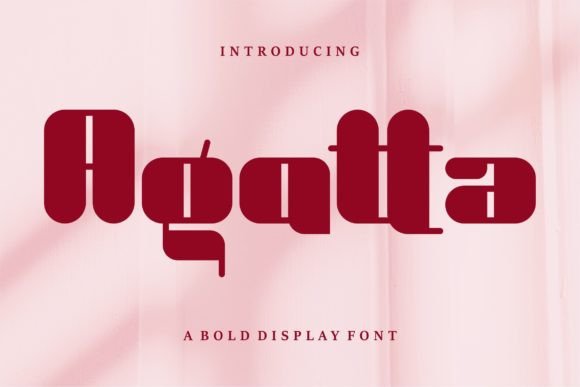 Agatta: A Bold Display Font for Creative Makers