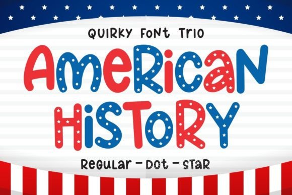 American History: A Playful Display Font for Modern Web Design