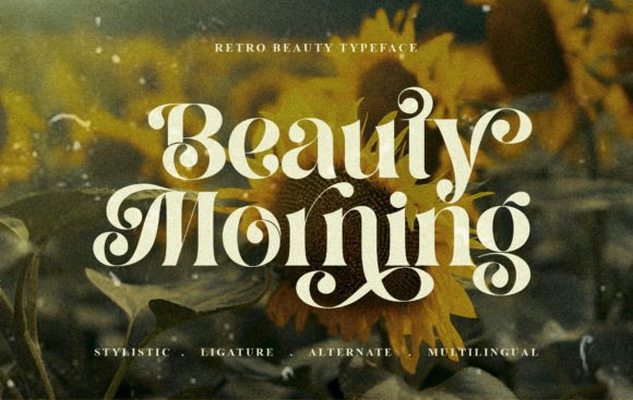 Beauty Morning: A Premium Display Font for Branding