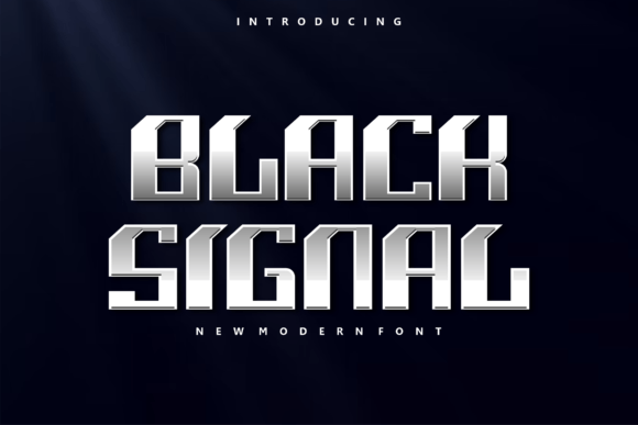 Black Signal: A Futuristic Display Font for Editorial Design