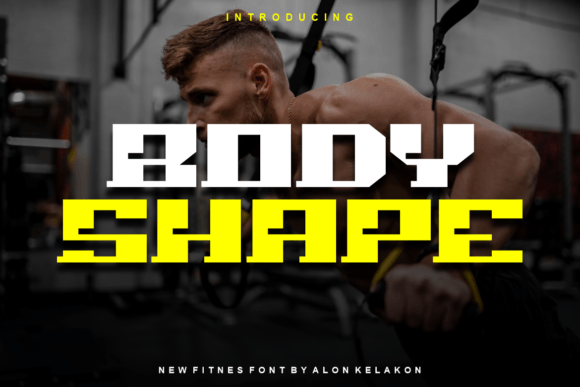 Body Shape: A Modern Display Font for Crafters