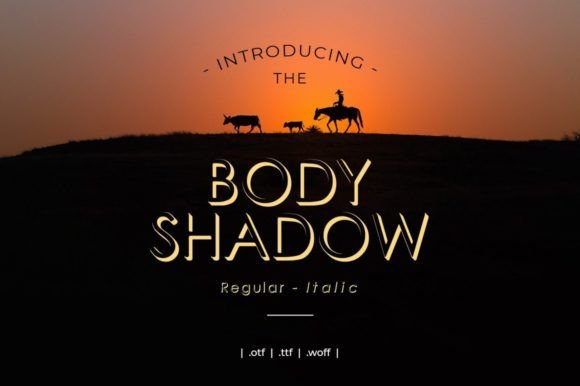 Bodyshadow: A Premium Display Font for Branding