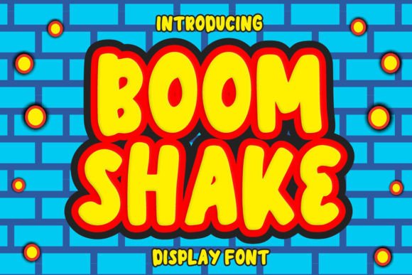 Boom Shake: A Playful Display Font for Your Brand