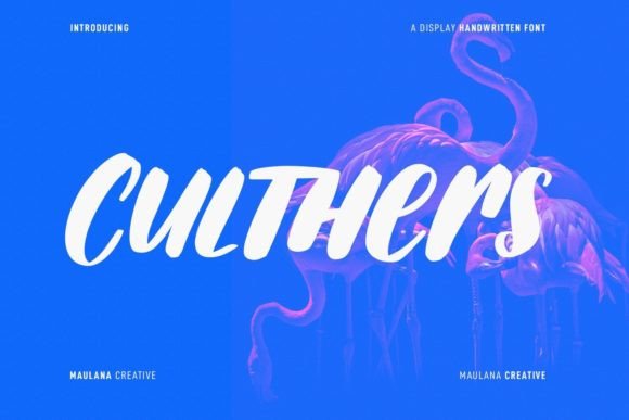 Culthers: A Handwritten Display Font for Dynamic Editorial Design