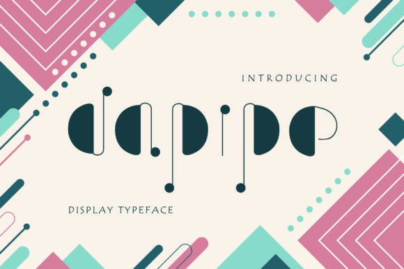 Dapipe: A Modern Display Font for Youthful Branding