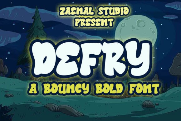 Defry: A Bouncy Display Font for Creative Makers