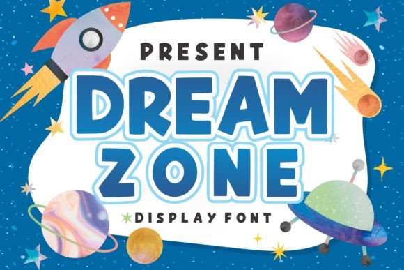 Dream Zone: A Bold Display Font for Creative Branding