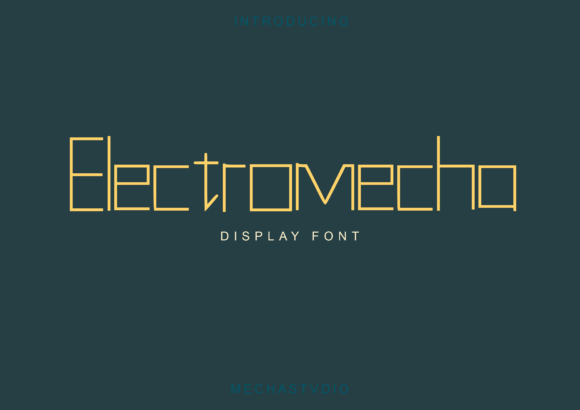 Electromecha: A Modern Display Font for Makers