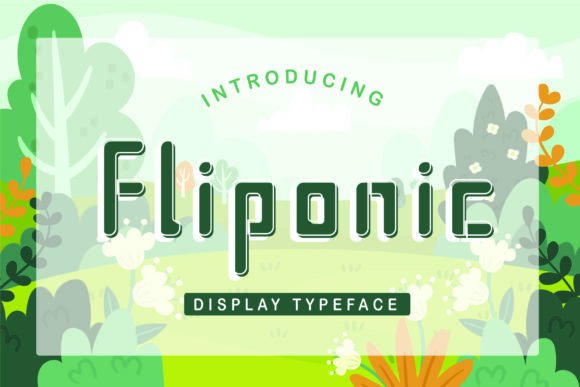 Fliponic: A Playful Display Font for Editorial Design