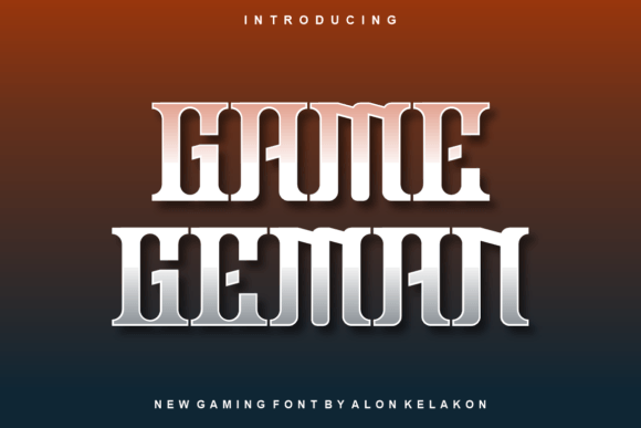 Game Geman: A Modern Display Font for Your Brand