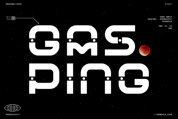 Gasping: A Futuristic Display Font for Campaigns
