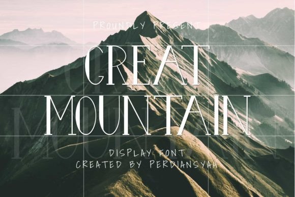 Great Mountain: A Versatile Display Font for Campaigns