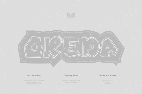 Greda: A Textured Display Font for Editorial Design