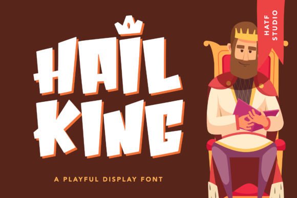 Hail King: A Playful Display Font for Editorial Design