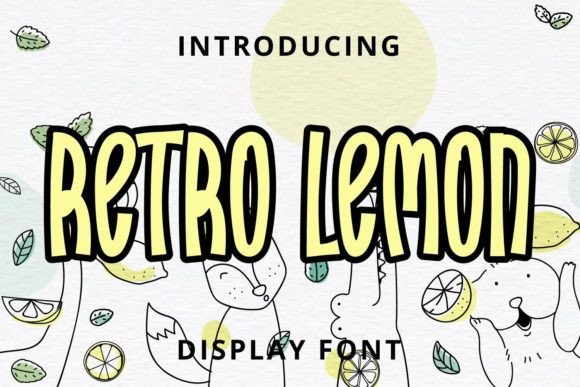 How Retro Lemon Font Brought Personality to a Café Branding Project