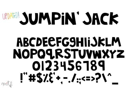 Jumpin Jack: A Playful Display Font for Makers