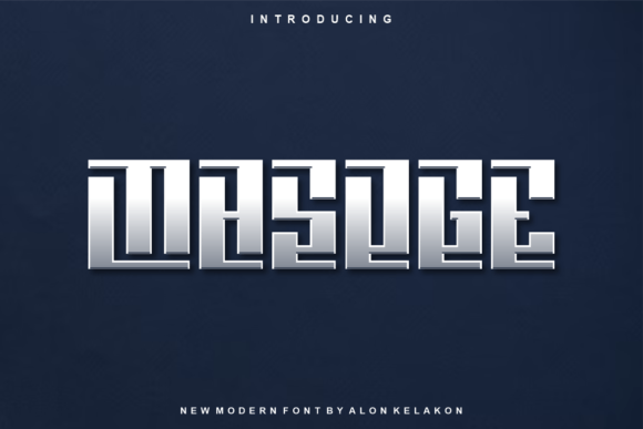 Masoge: A Modern Display Font for Business Branding