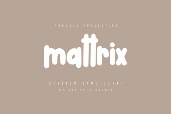 Mattrix: A Bold Display Font for Crafters