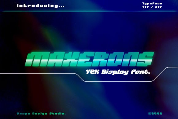 Maxerons: A Futuristic Display Font for Modern Editorial Design