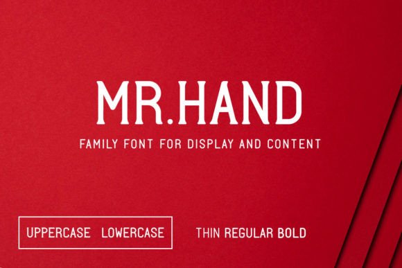 Mr. Hand: A Modern Display Font for Editorial Design