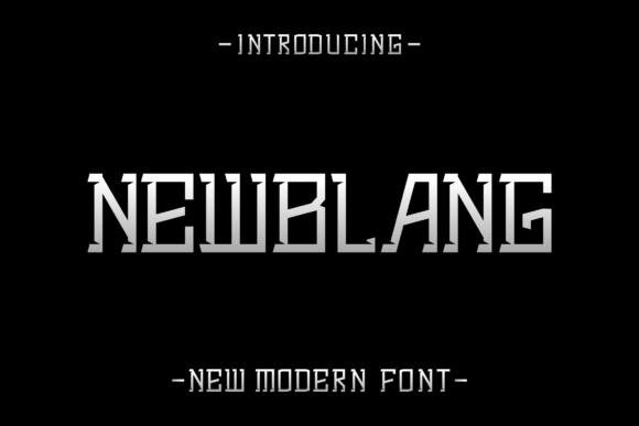 Newblang: A Modern Display Font That Elevates Branding Projects