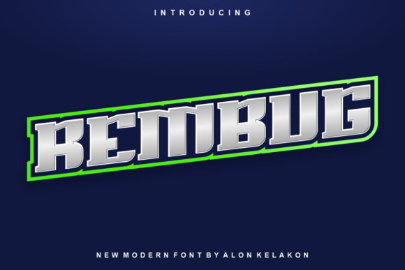 Rembug: A Modern Display Font for Editorial Design