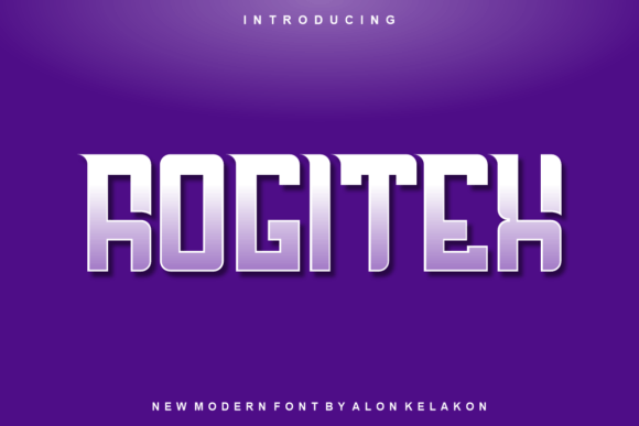 Rogitex: A Modern Display Font for Creative Makers