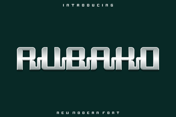 Rubako: A Bold Display Font for Modern Web Design
