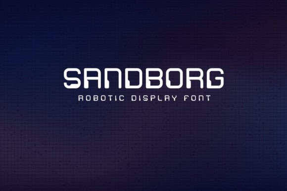 Sandborg: A Futuristic Display Font for Modern Branding