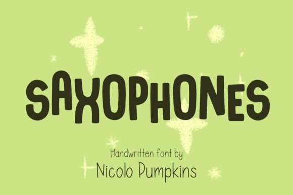 Saxophones: A Fun Display Font for Campaigns