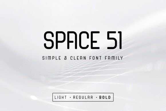 Space 51: A Stylish Display Font for Modern Branding