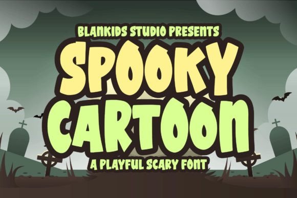 Spooky Cartoon: A Playful Scary Font for Crafters