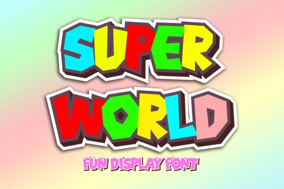 Super World: A Joyful Layered Display Font Review