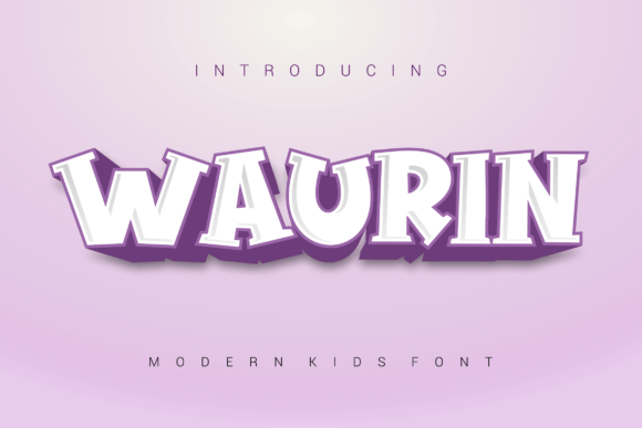 Waurin: A Playful Display Font for Editorial Design