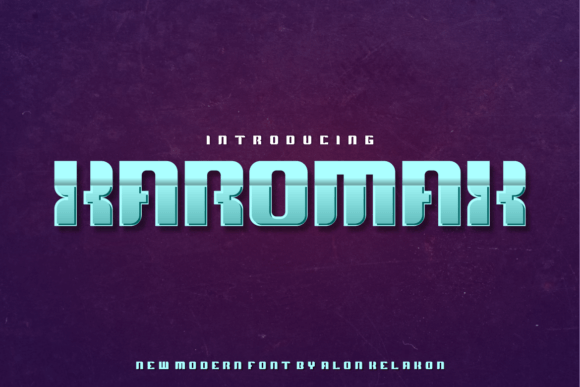 Xaromax: A Modern Display Font for Web Design